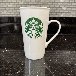 2012 Starbucks White Ceramic 16oz Coffee Cup